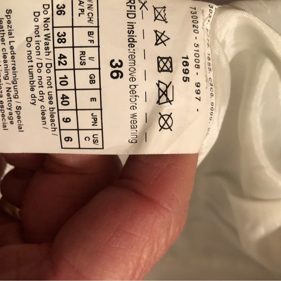 Gerry Weber Leather Black and Cream Jacket - Picture 5 of 5